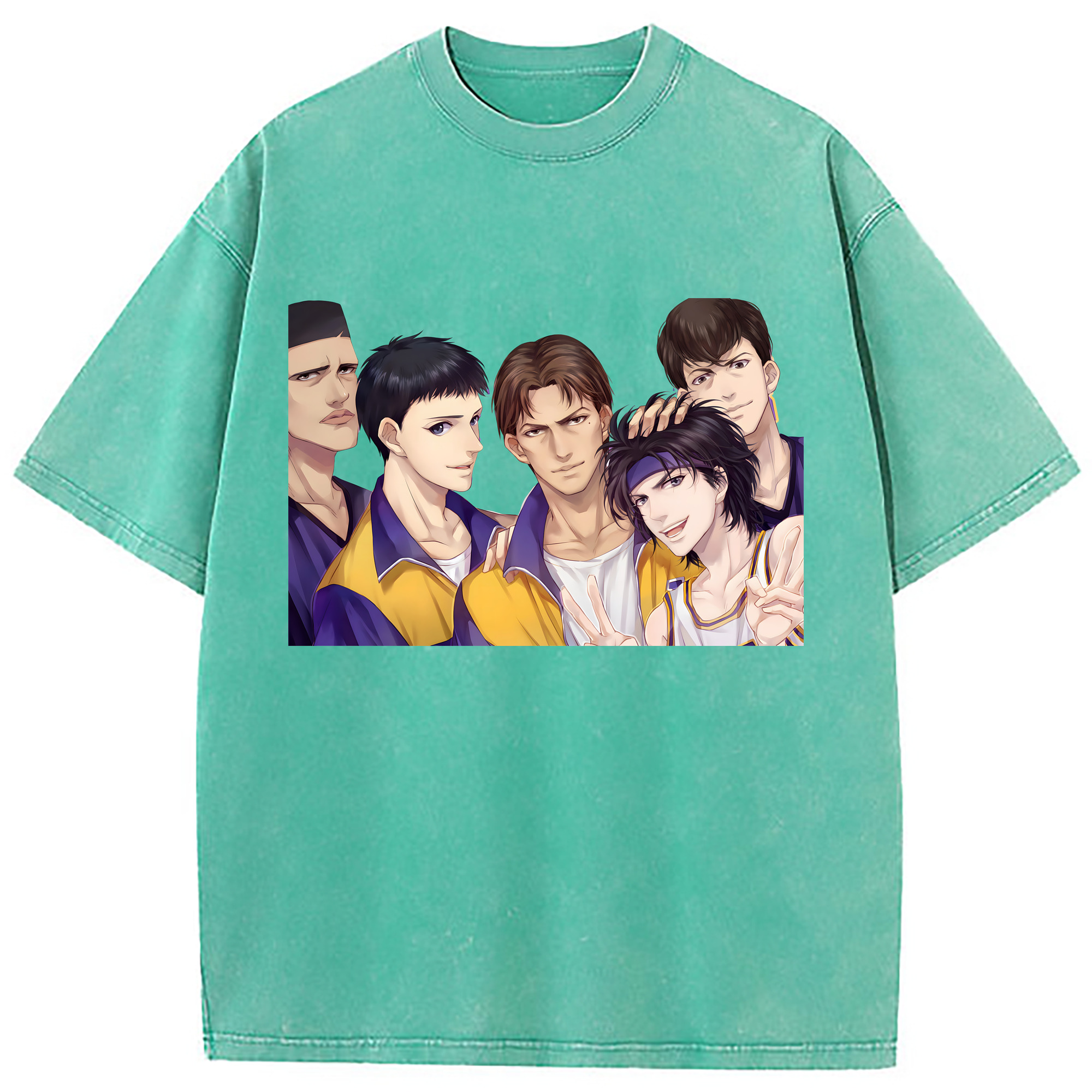 （画像用） SLAM DUNK／スラムダンク 綿100% ヴィンテージ風 半袖Tシャツ（フロントプリント）